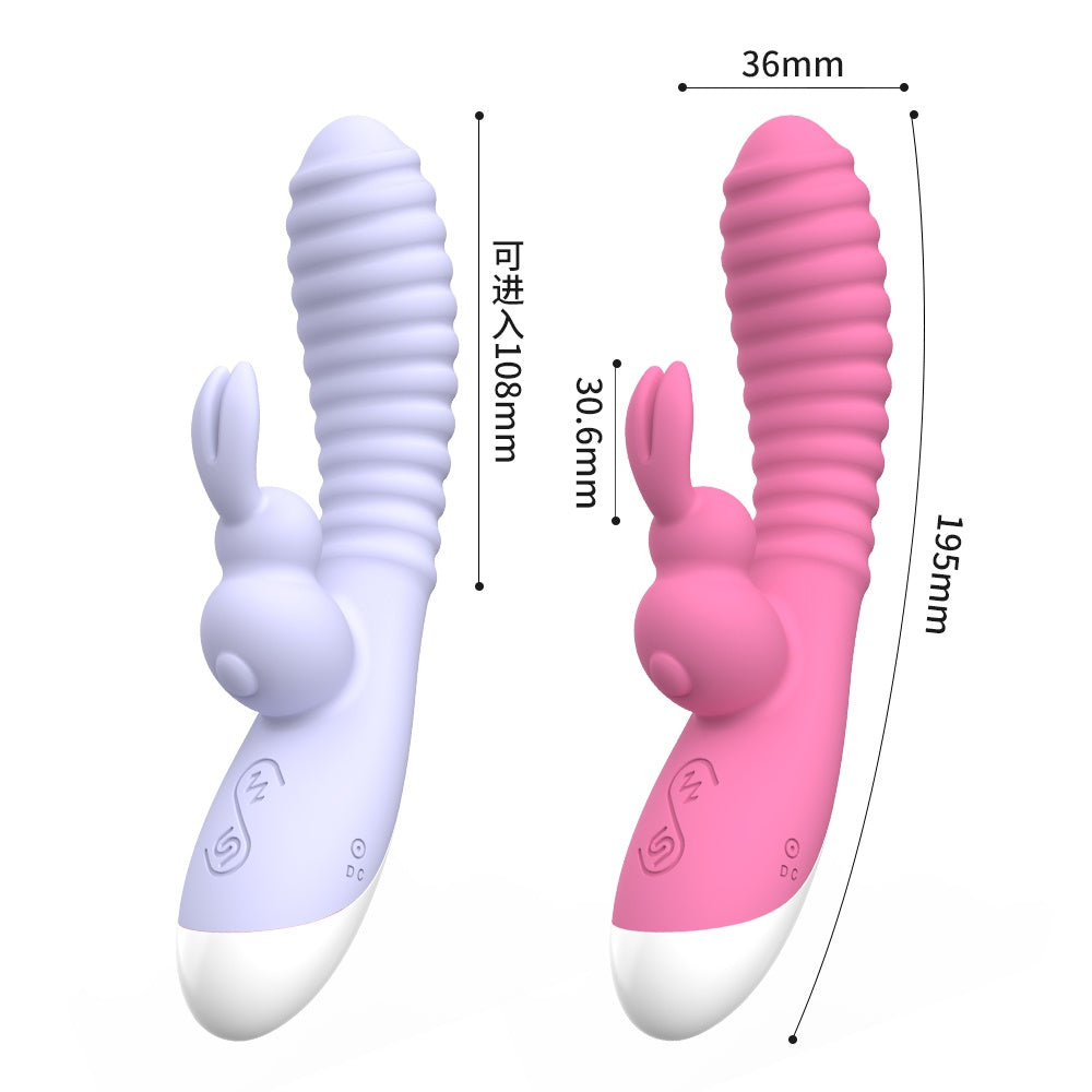 Adult vibrator, couple's masturbation device