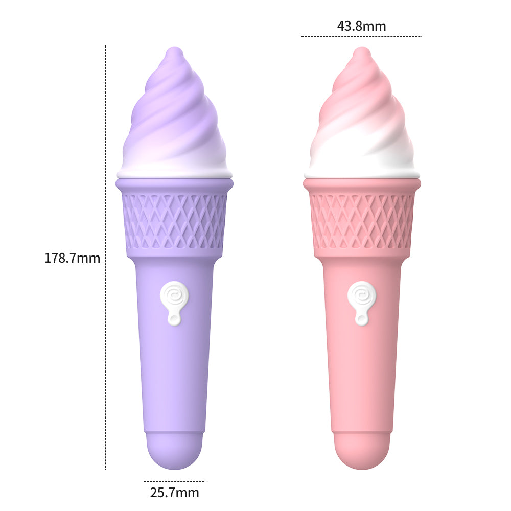 Ice cream cone clitoral massage vibrator masturbator