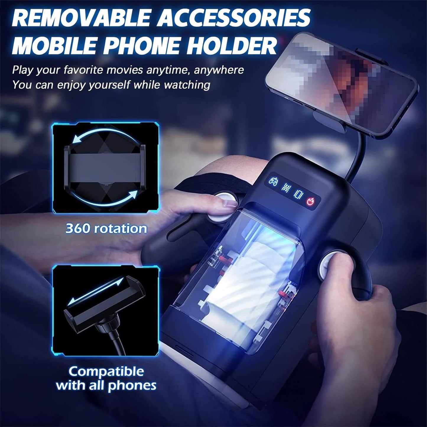 Planet fully automatic telescopic heating and vibration masturbation cup