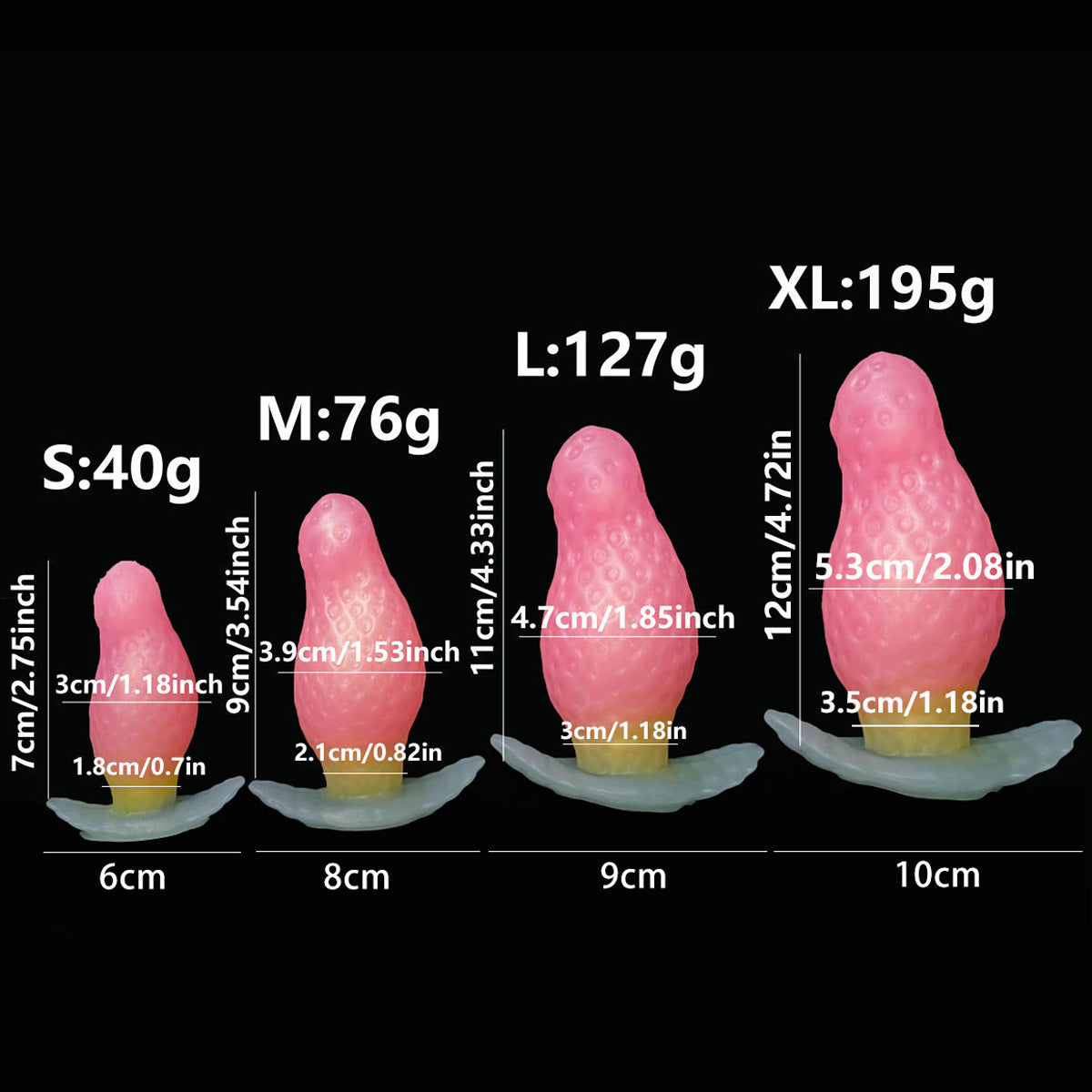 Strawberry anal plug