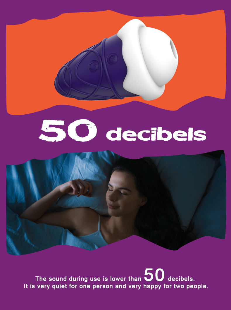 Ice cream sucking vibrating mini sex machine
