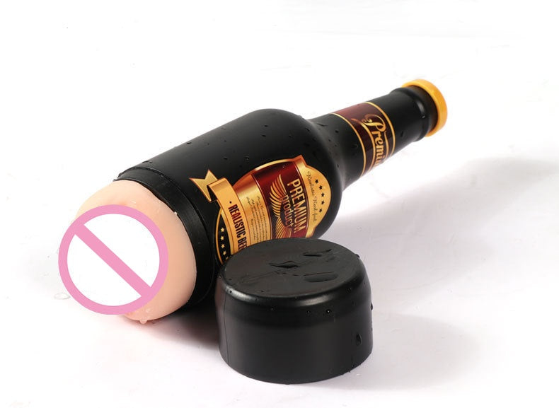 Beer bottle masturbation toy male masturbator