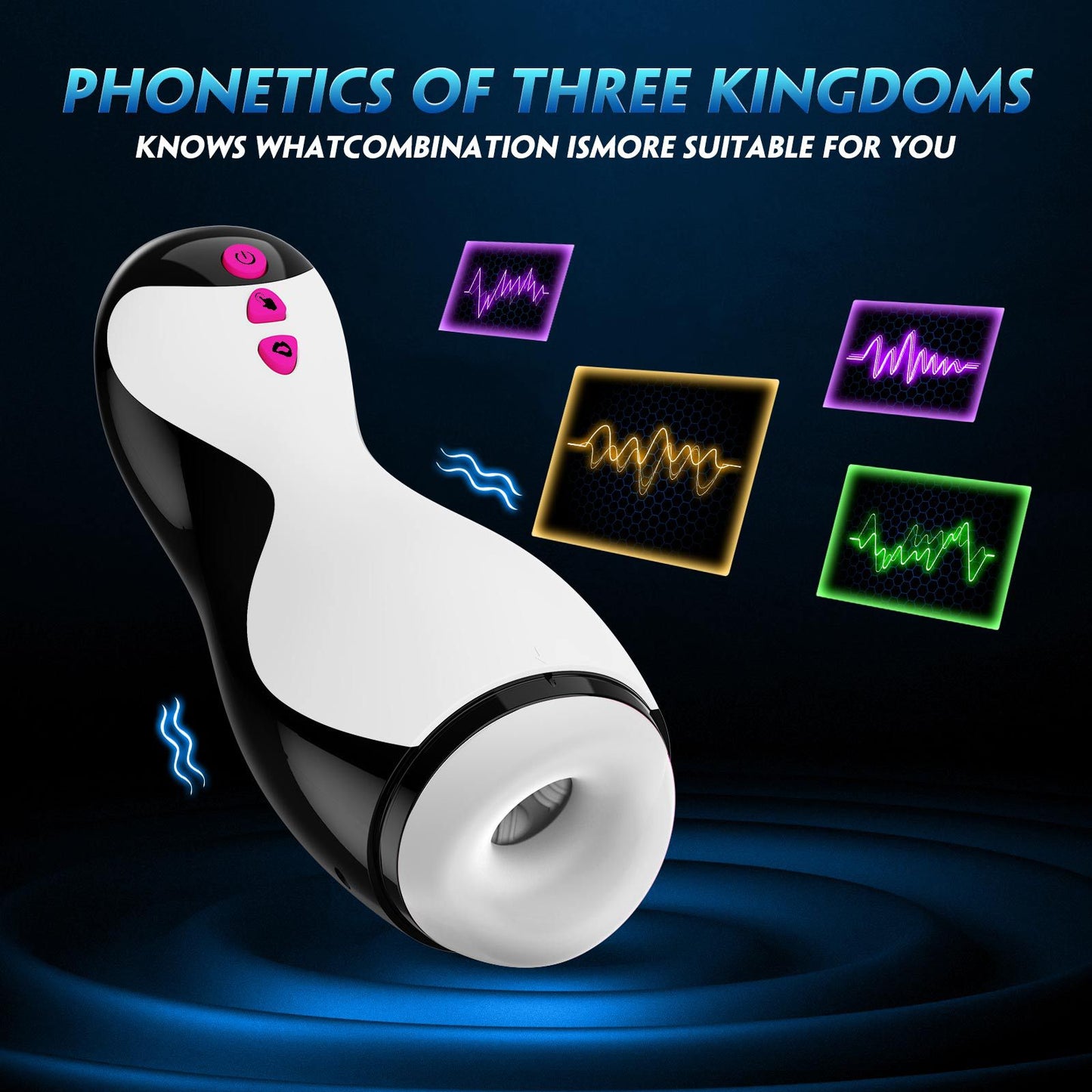 Bowling ball deep throat intelligent vibration vacuum suction sound masturbator