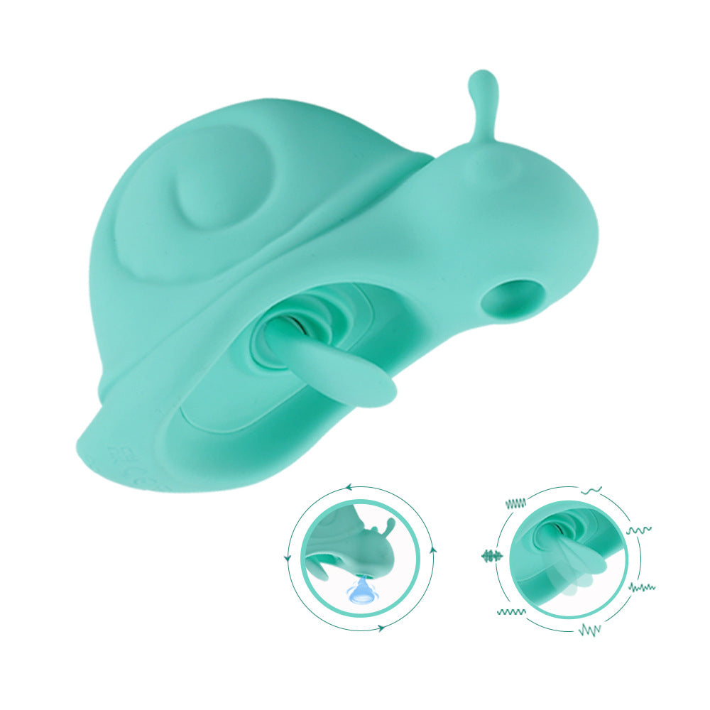 Snail sucking cute little vibrator female instant orgasm tongue licking vibration masturbator