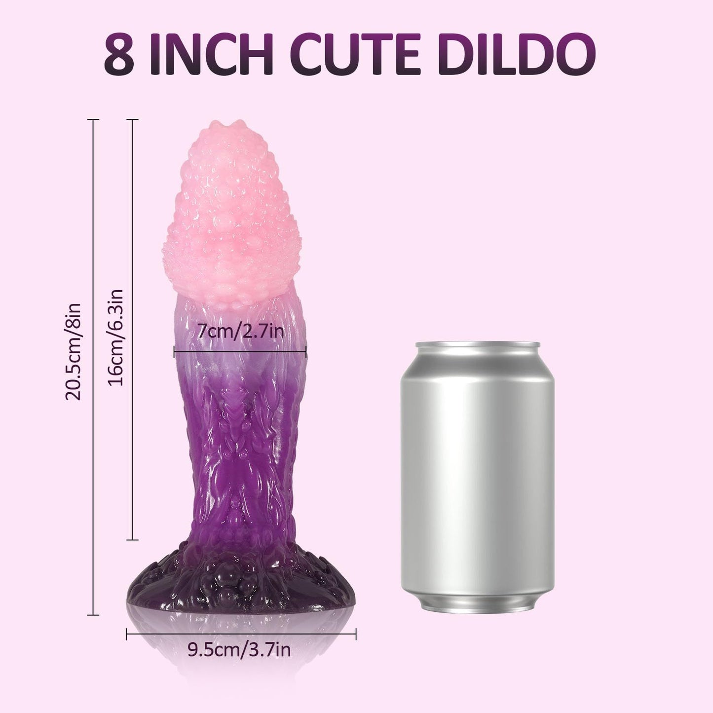 Irregularly shaped, oversized particle-filled artificial penis anal plug masturbation simulation dildo