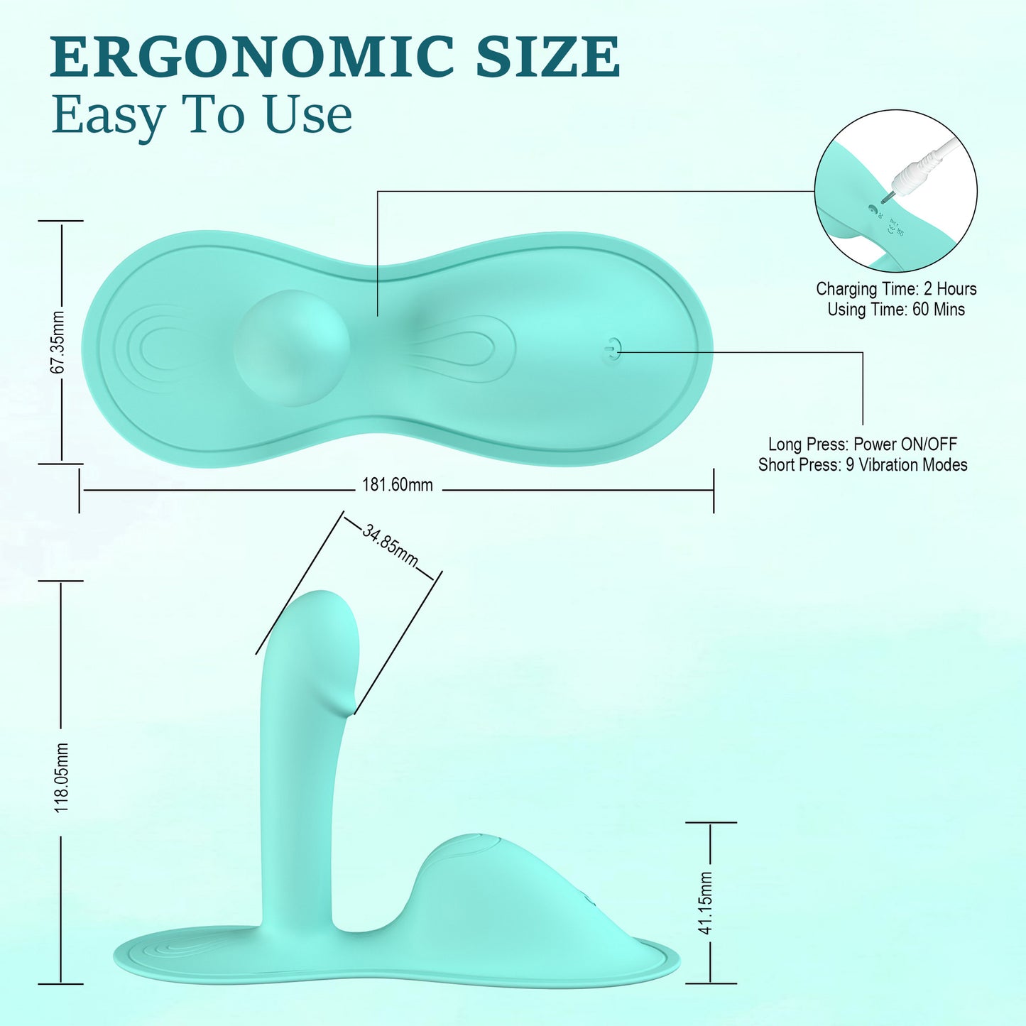 APP-controlled wearable vibrating egg and anal plug for female masturbation