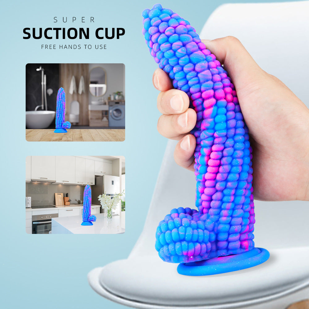 Corn silicone dildo anal plug, fruit and vegetable dildo, large simulation Dildo