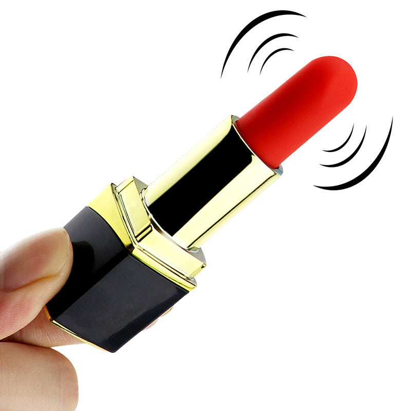 Lipstick-shaped vibrating massager, small and affordable female masturbator