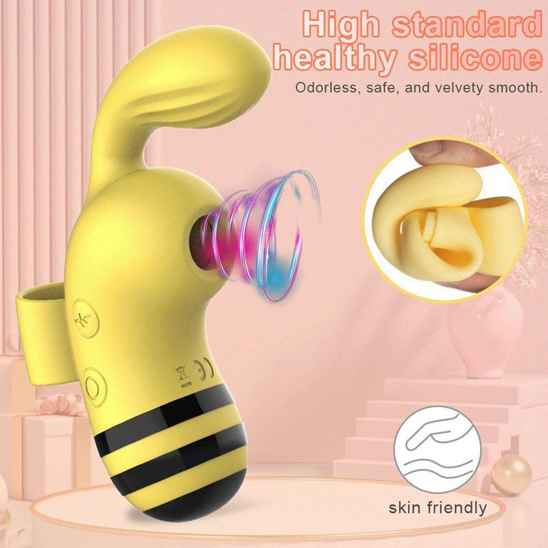 Little bee sucking device clitoris teasing tongue licking masturbator sex