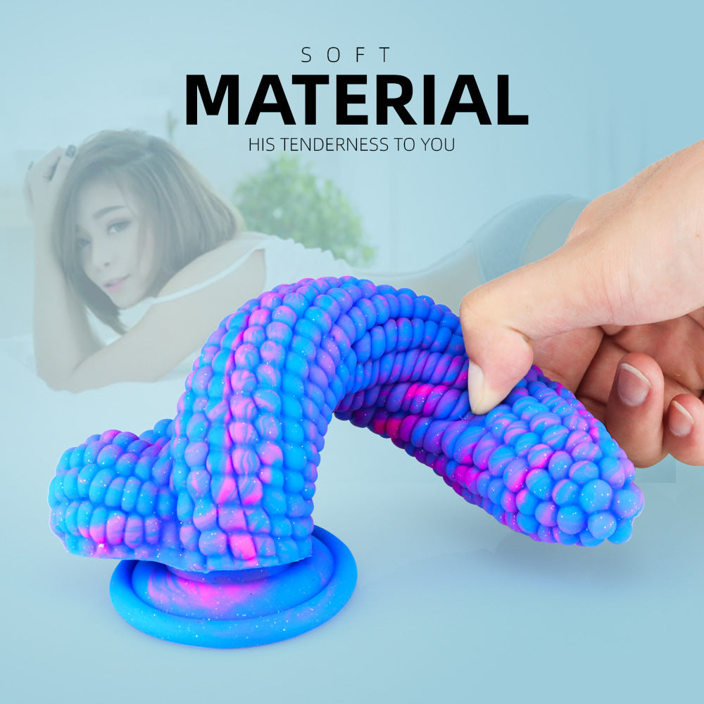 Corn silicone dildo anal plug, fruit and vegetable dildo, large simulation Dildo