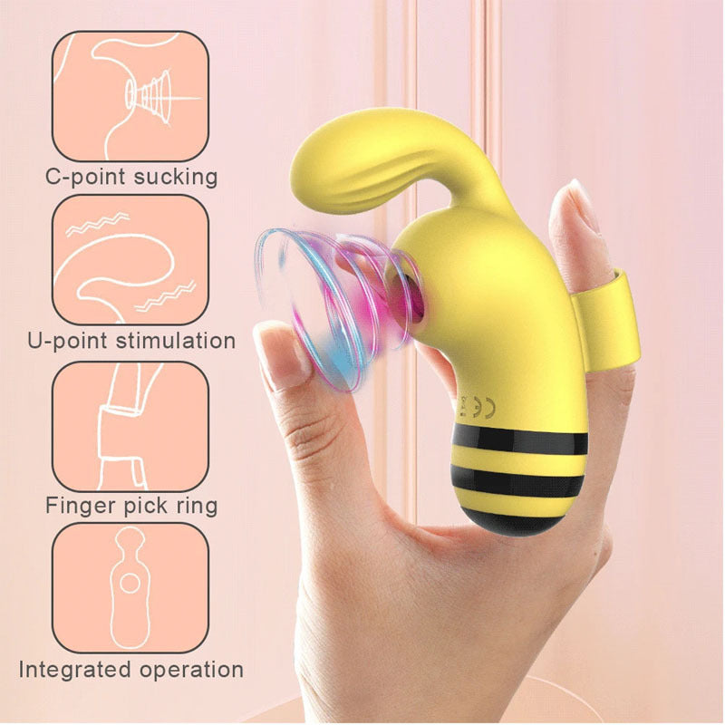 Little bee sucking device clitoris teasing tongue licking masturbator sex