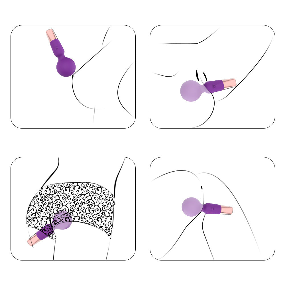 10-frequency large head mini AV vibrator