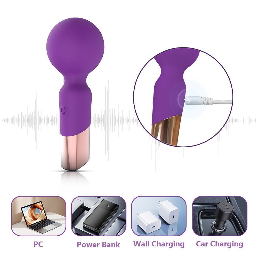 10-frequency large head mini AV vibrator