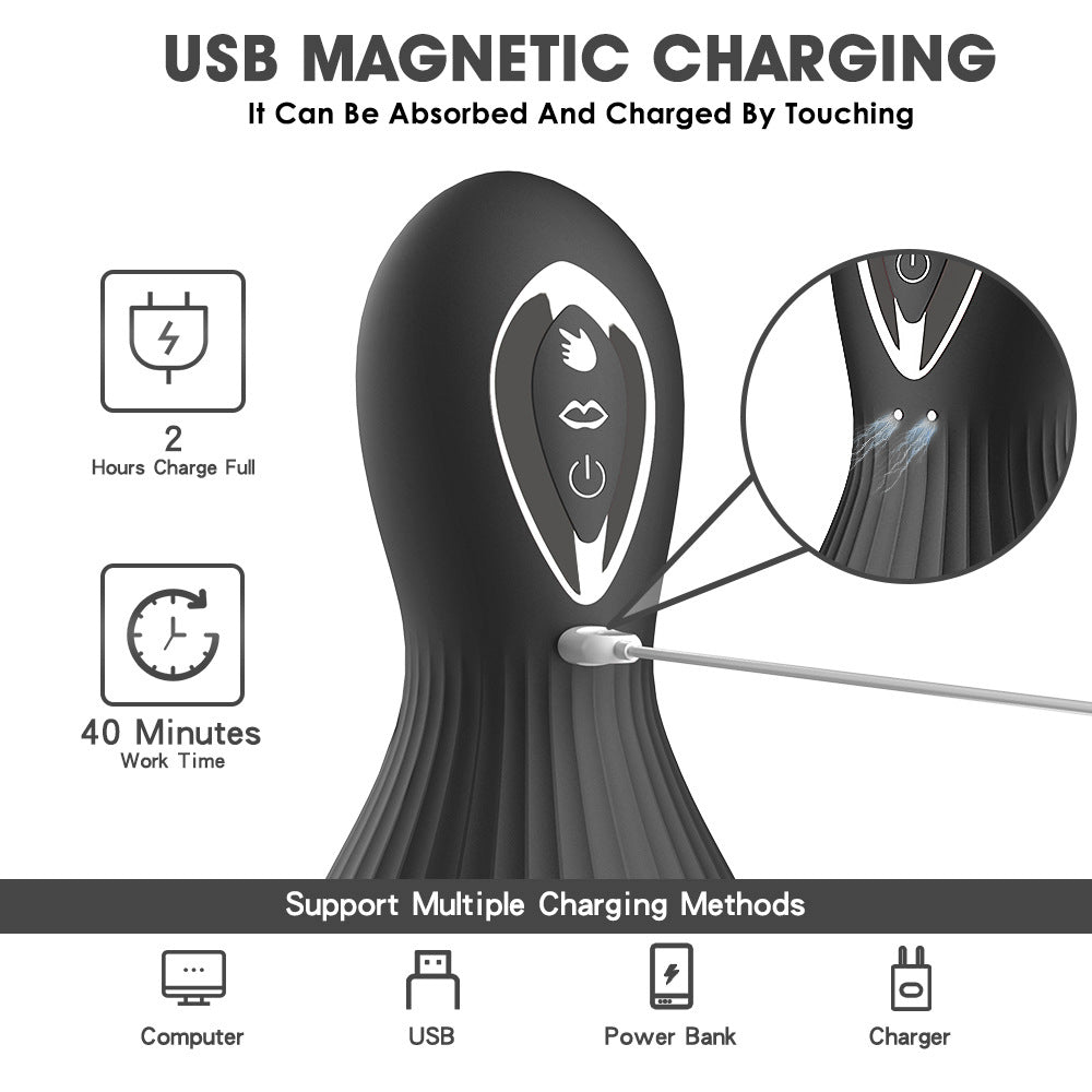 Tongue licking and sucking breast massager female breast enlargement device