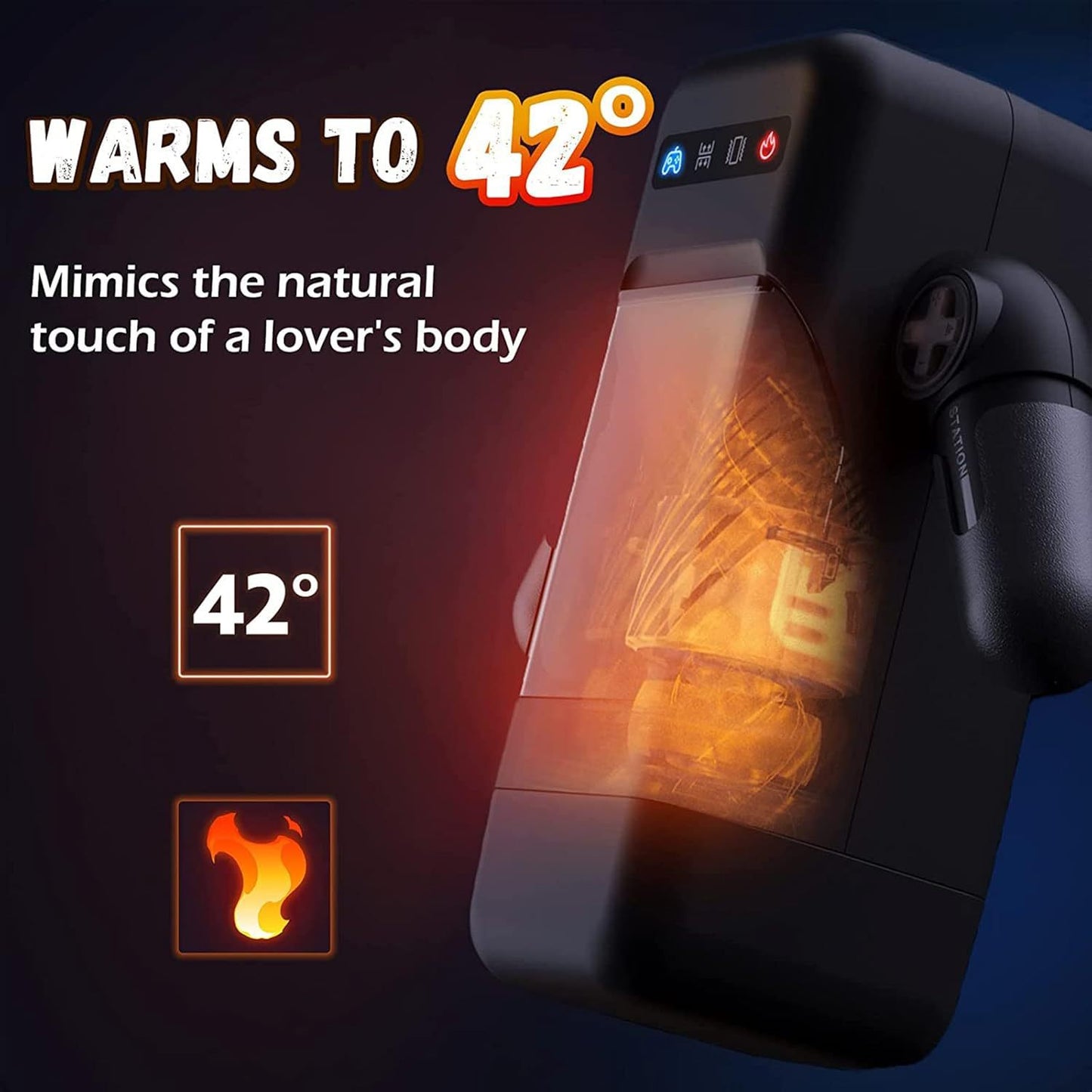Planet fully automatic telescopic heating and vibration masturbation cup
