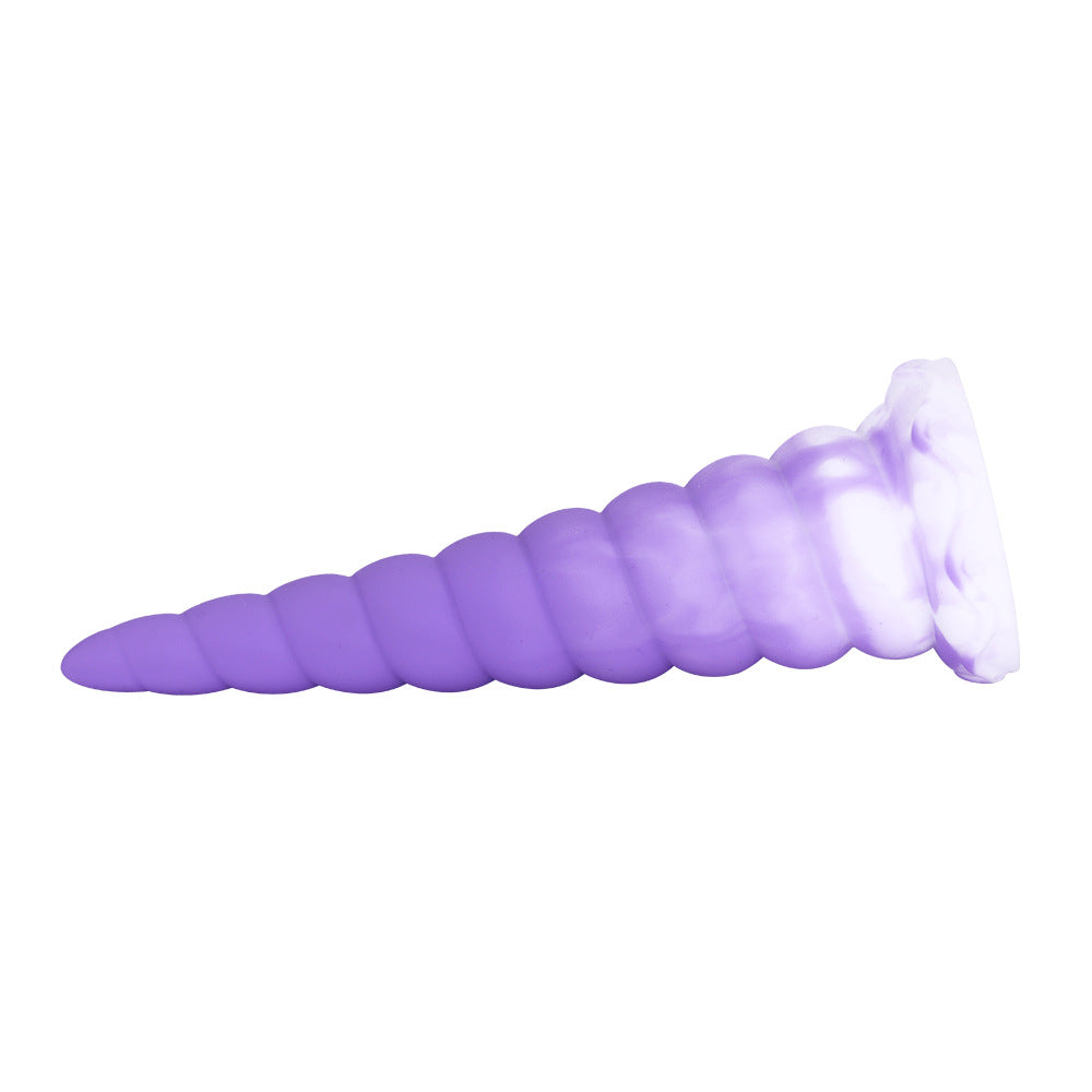 Colorful thread deep into the anus anal plug wish simulation penis big stallion SM sex toy dildo