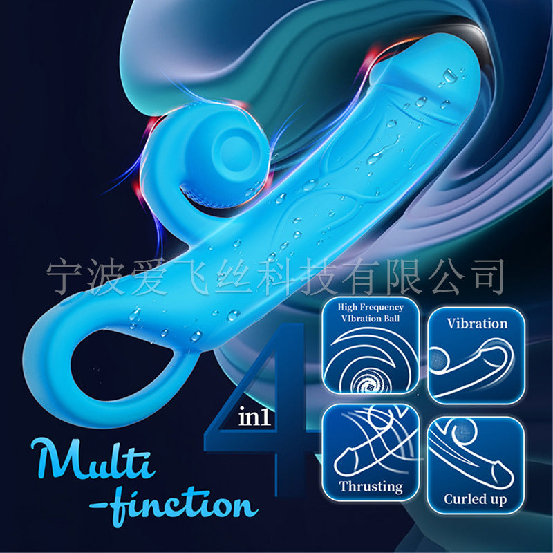 Snail-shaped clitoral stimulation dildo