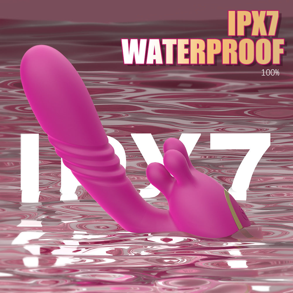 Kneading vibrator into body telescopic female masturbator adult toy sex toys vibrator