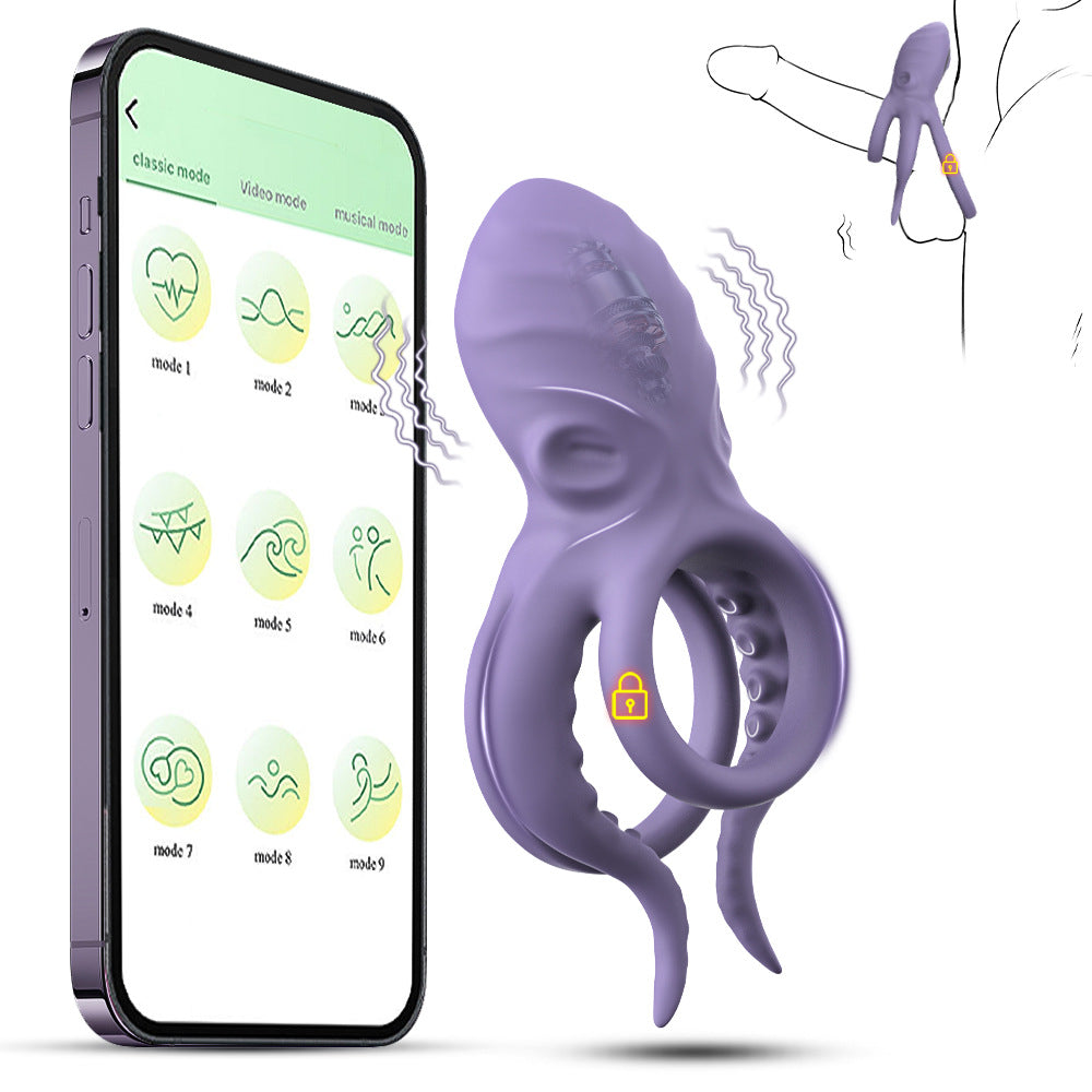 Men’s Delay Ring Wireless Vibrator with APP Control