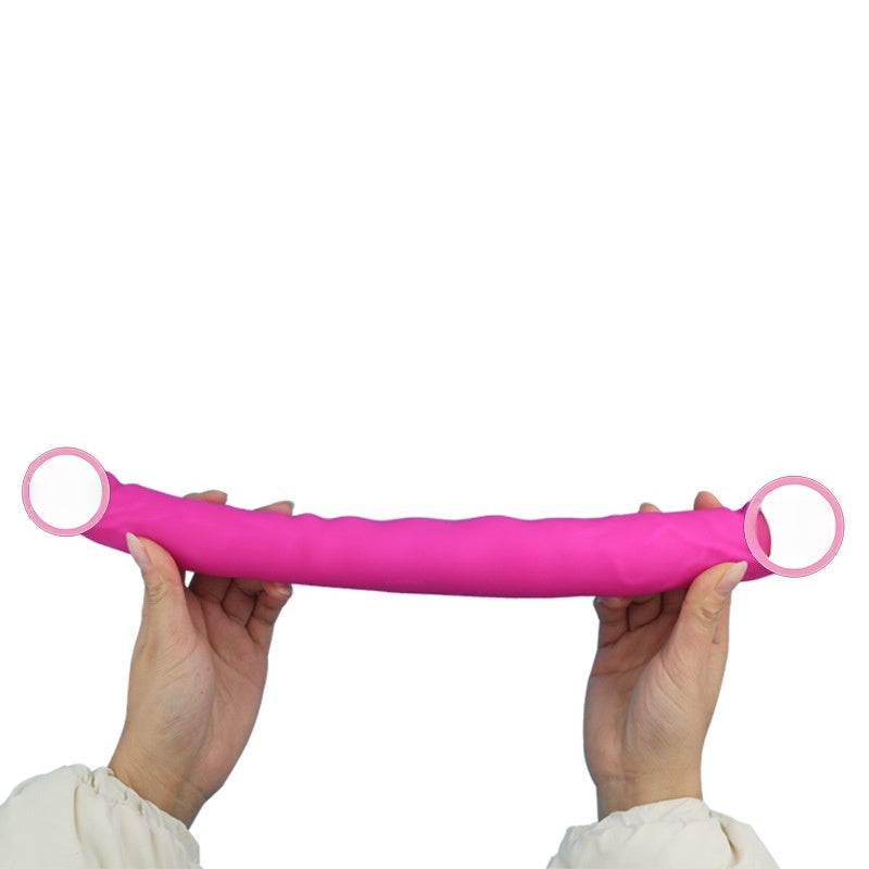 leslesbian pull-up double-headed dragon vibrator simulator