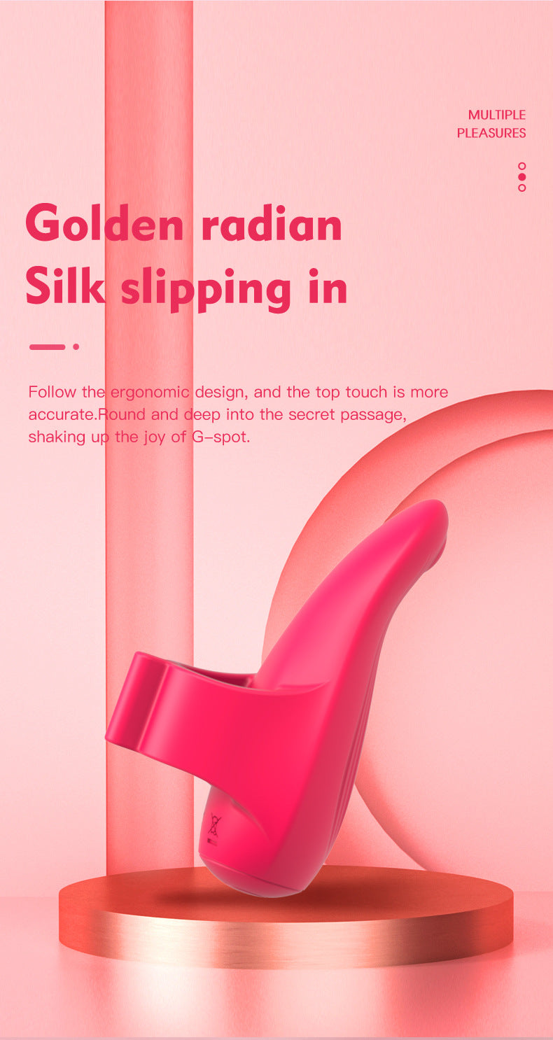 Rechargeable fingertip massage vibrator