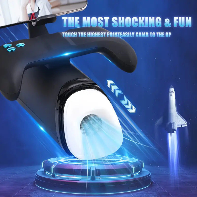 Handle automatic thrust telescopic vibration masturbator