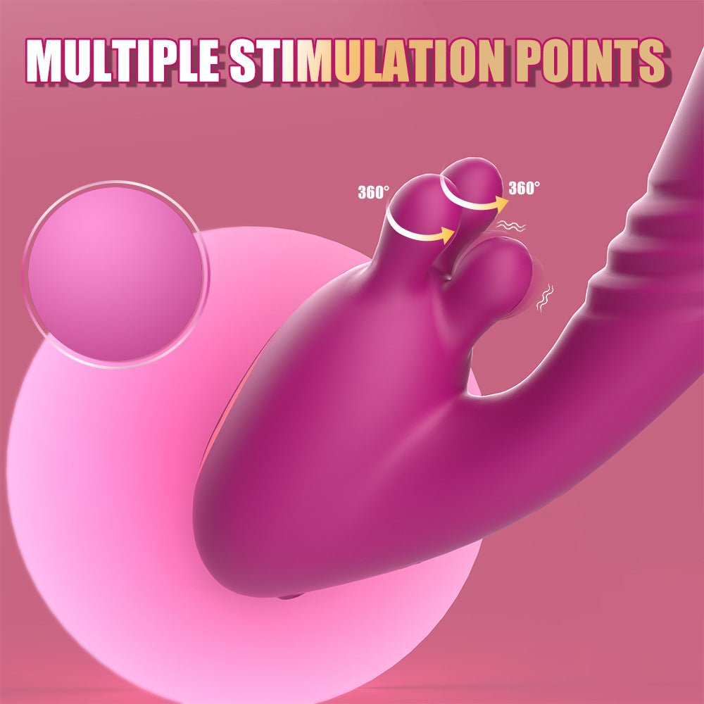 Kneading vibrator into body telescopic female masturbator adult toy sex toys vibrator
