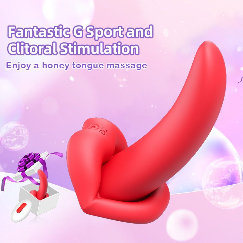 Remote-controlled vibrating egg simulates lips and tongue vibration masturbation device
