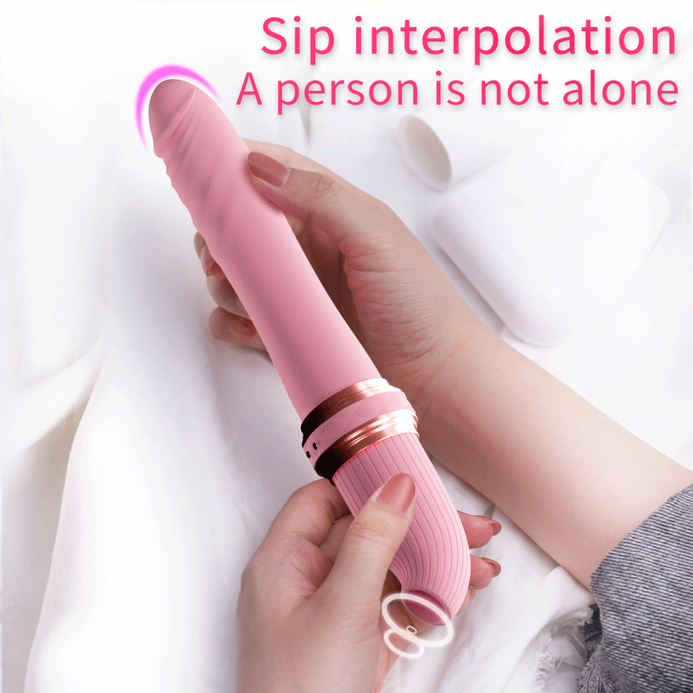 Sexy sucking, telescopic and vibrating double-ended masturbator