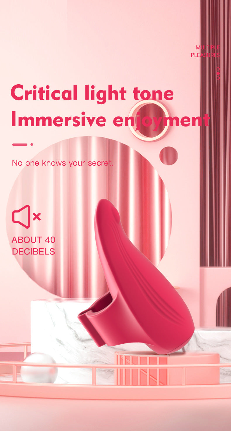 Rechargeable fingertip massage vibrator