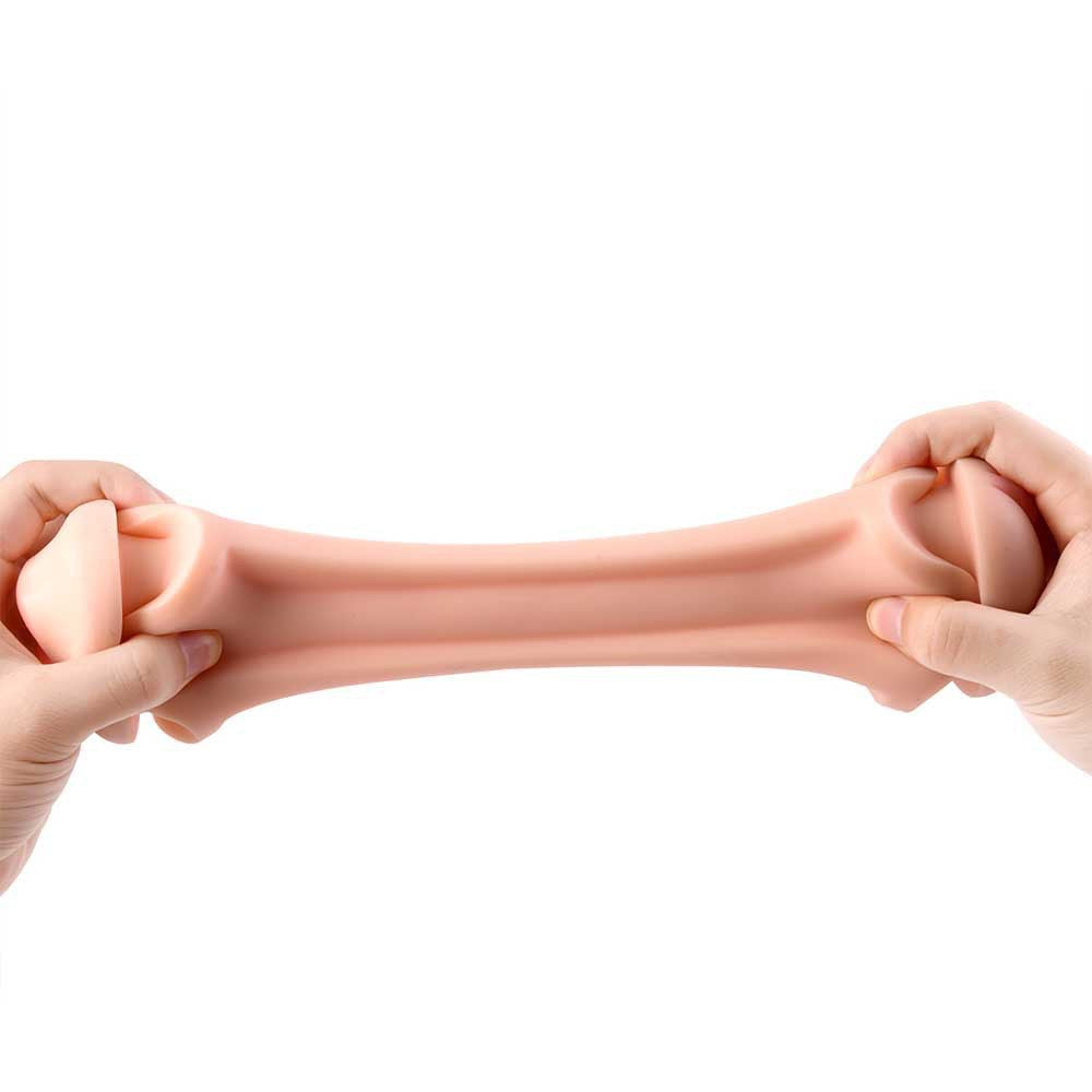 Double hole masturbator male masturbator penis exercise