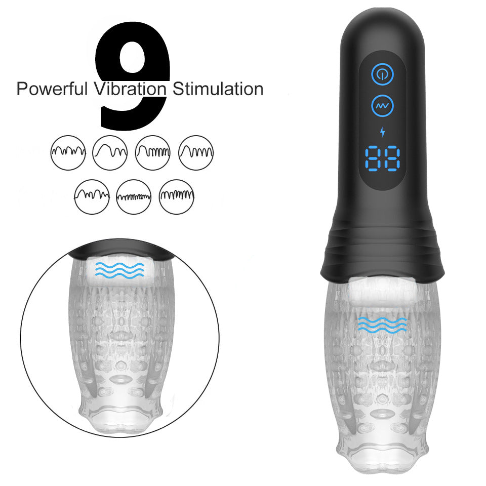 Barbara rotating screen display masturbator rotating vibration