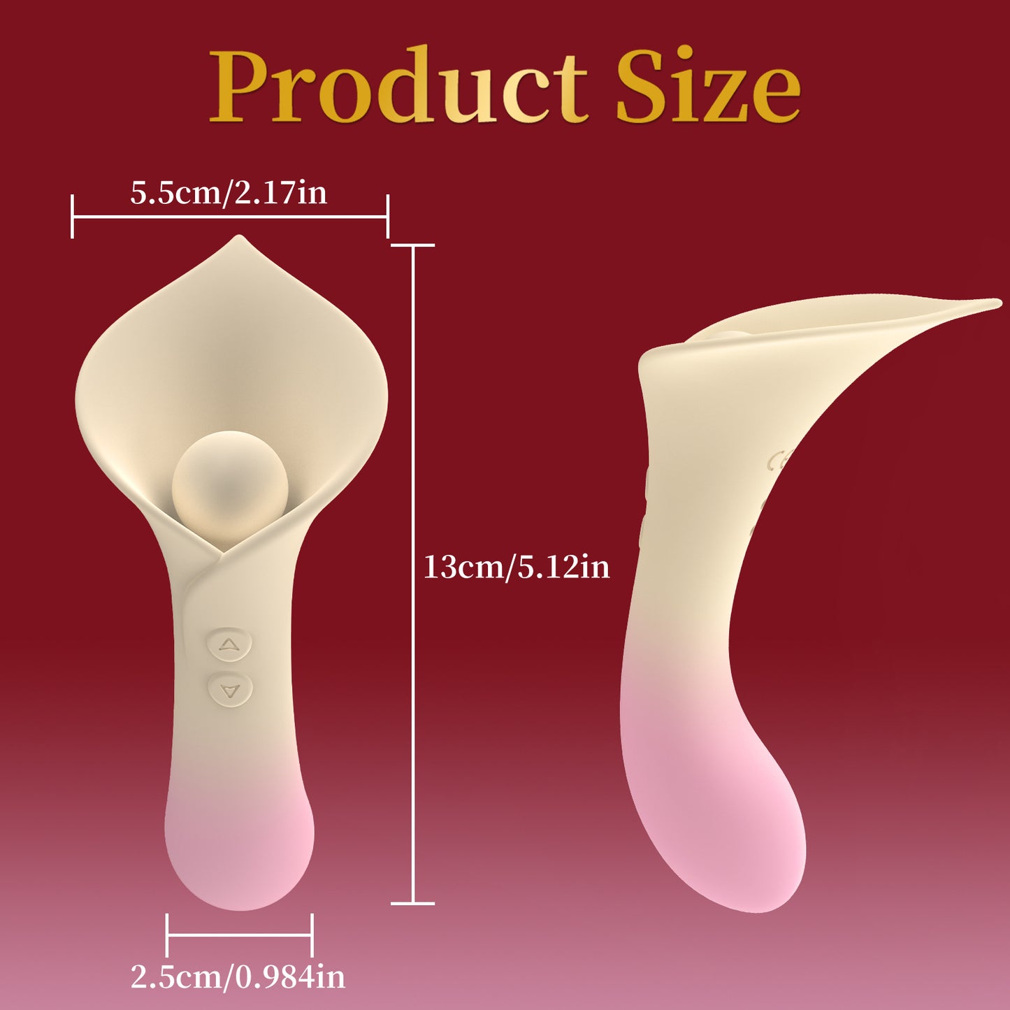 Calla lily vibrator teasing silent masturbator massage stick for women