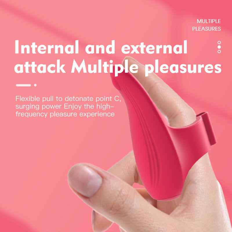 Rechargeable fingertip massage vibrator