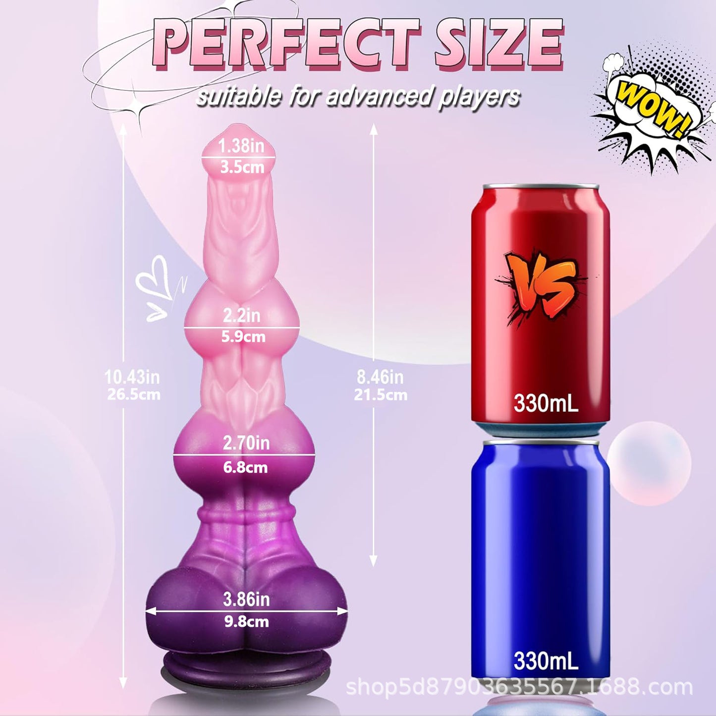 Double knot shaped penis anal plug