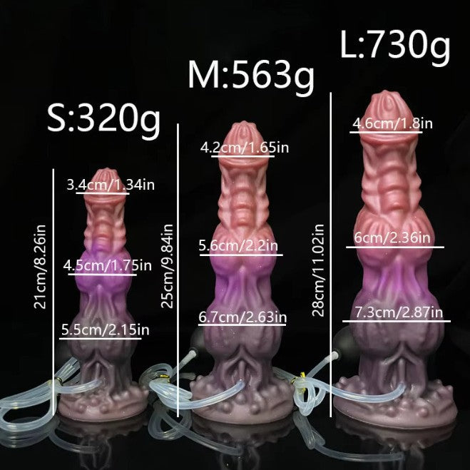 Special-shaped silicone dildo masturbator