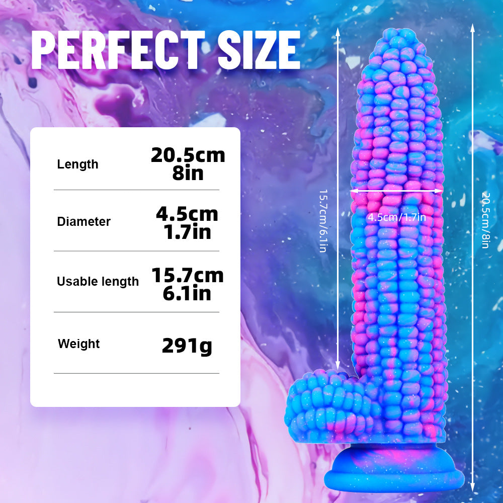 Corn silicone dildo anal plug, fruit and vegetable dildo, large simulation Dildo