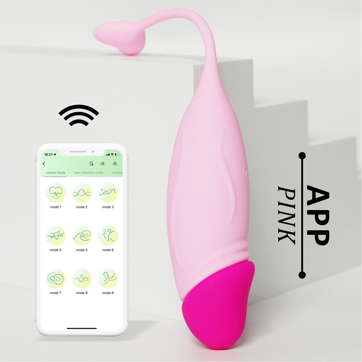 Color matching vibrating egg APP remote control vibration anal plug masturbator