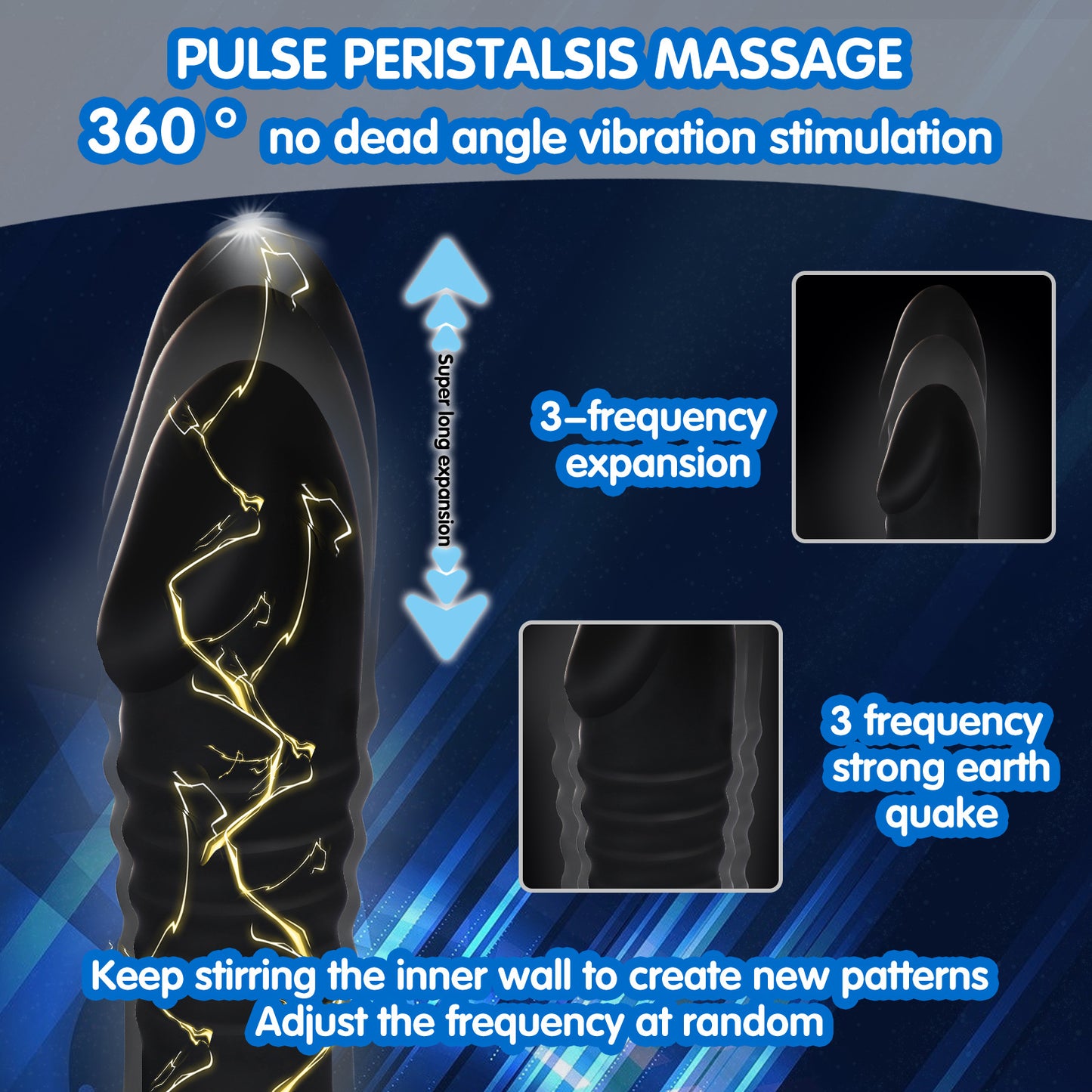 Men's remote control prostate massager fully automatic telescopic anal plug gay masturbation vibrator fun