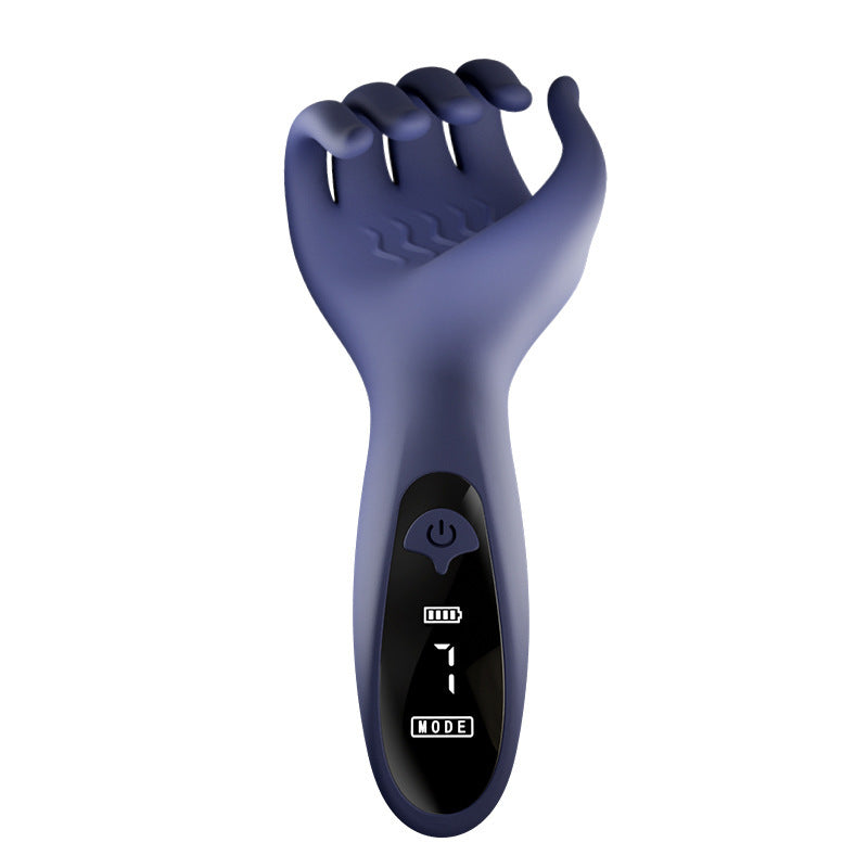 Glans endurance training penis exerciser aircraft cup male masturbator electric finger kneading