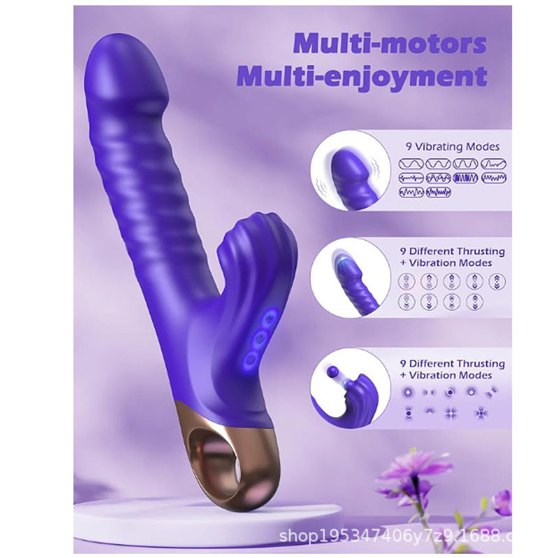 Female masturbation retractable massager