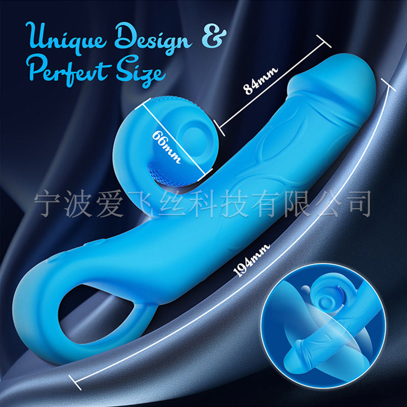 Snail-shaped clitoral stimulation dildo
