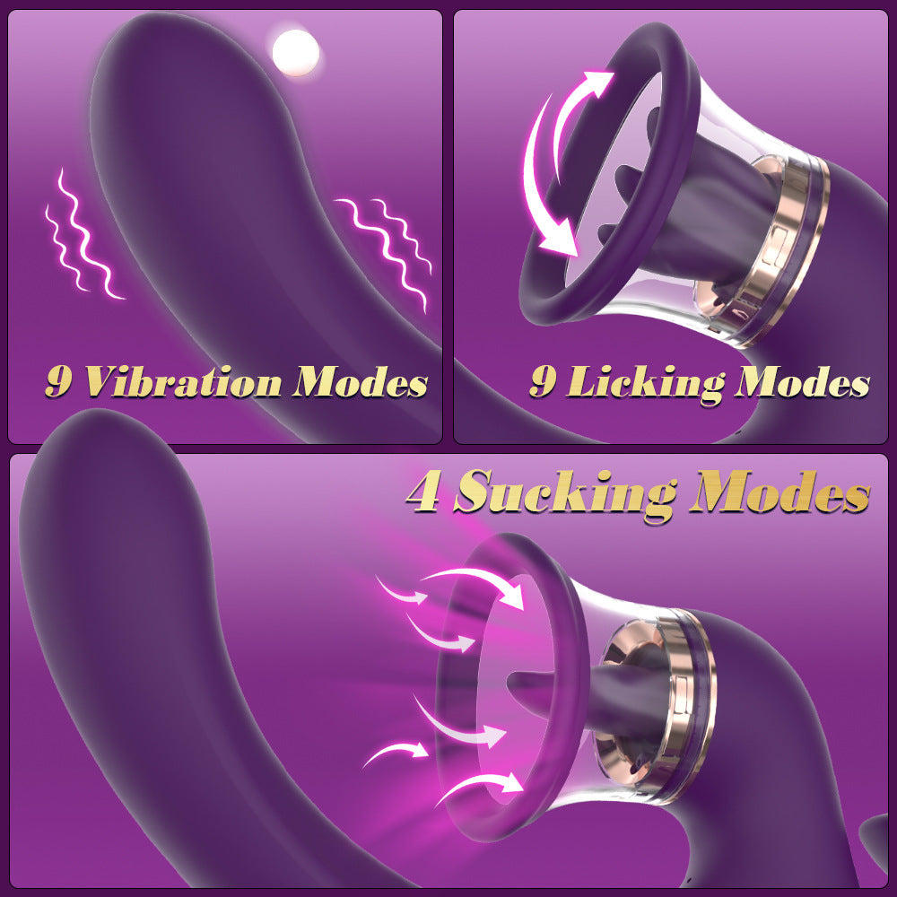 U-shaped Cute FOX clitoral G-spot vibrator soft silicone
