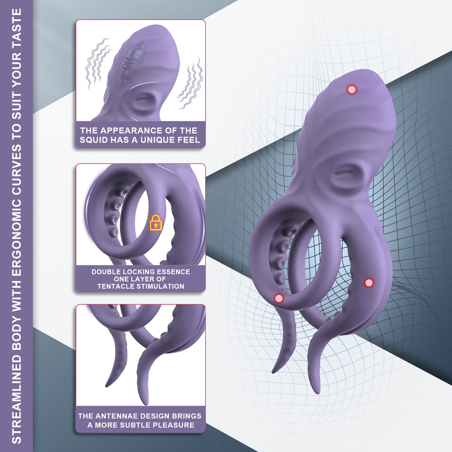 Men’s Delay Ring Wireless Vibrator with APP Control