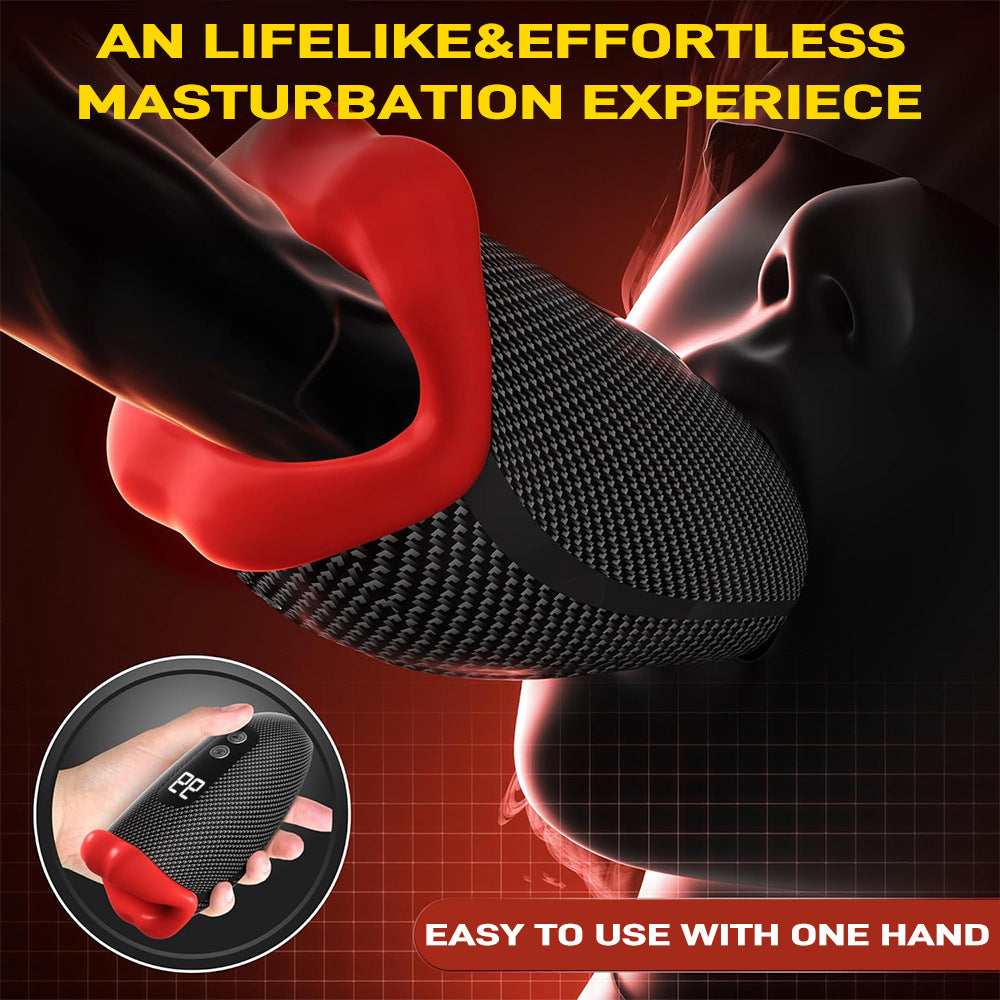 Seahorse digital display 9-frequency tapping exercise trainer for men with large earrings Vasodilation masturbator