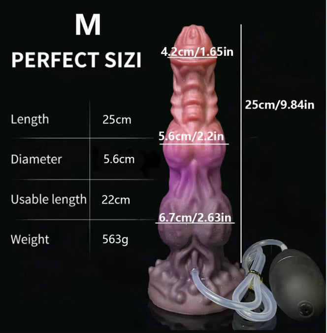Special-shaped silicone dildo masturbator