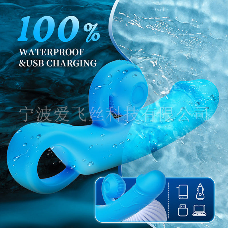 Snail-shaped clitoral stimulation dildo