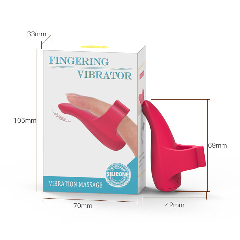 Rechargeable fingertip massage vibrator