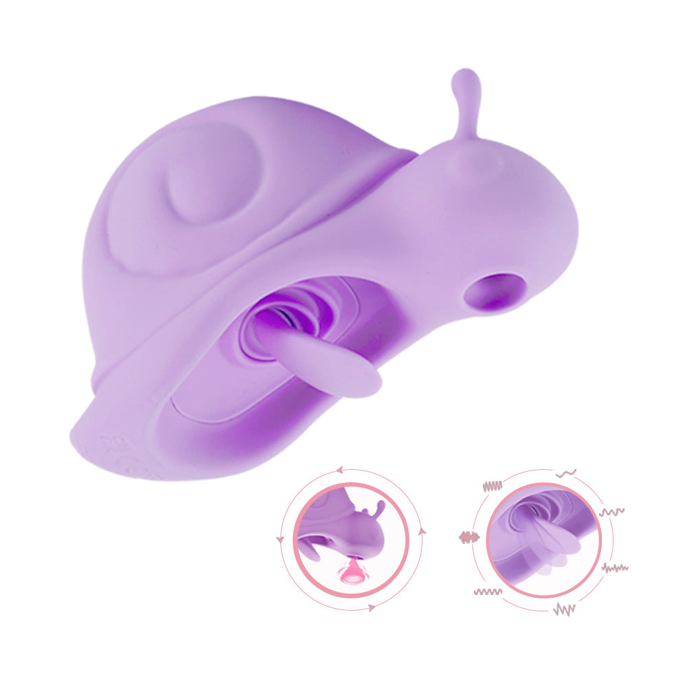 Snail sucking cute little vibrator female instant orgasm tongue licking vibration masturbator