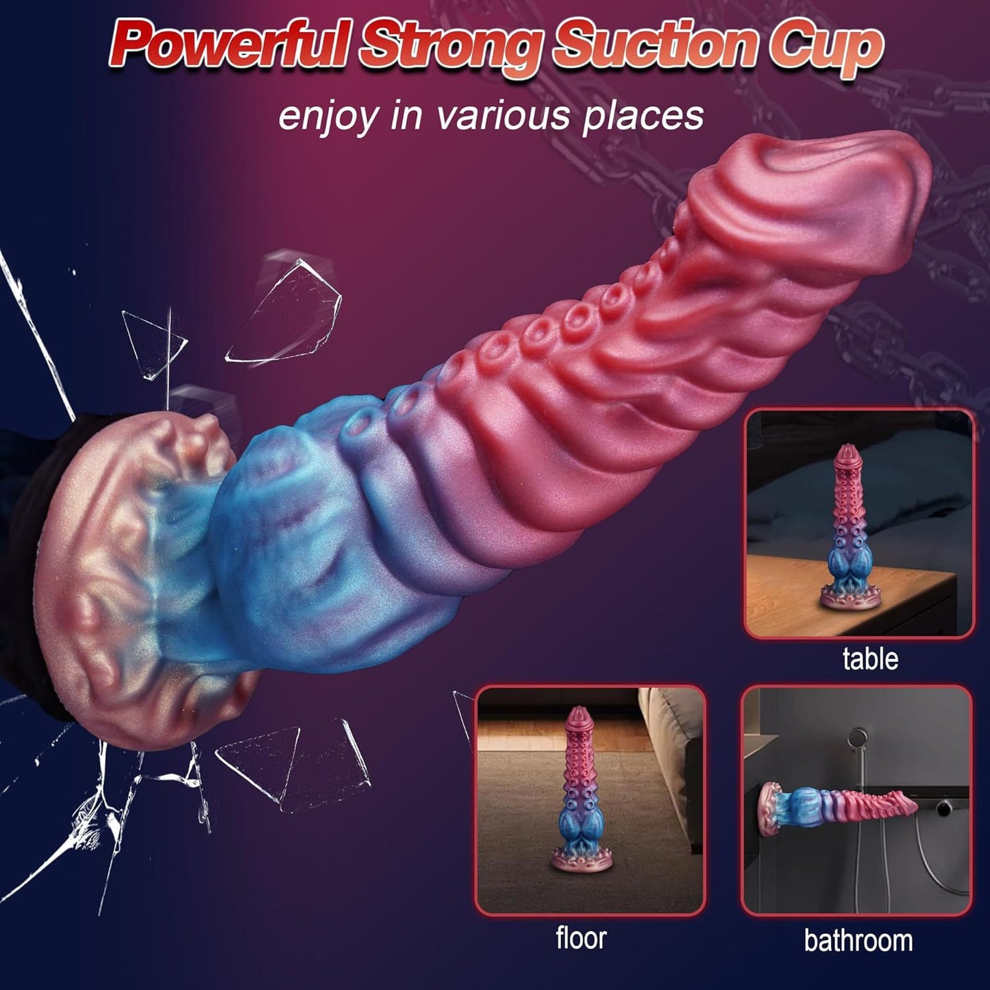 Soft flesh, deformed vaginal and anal dilator, large size